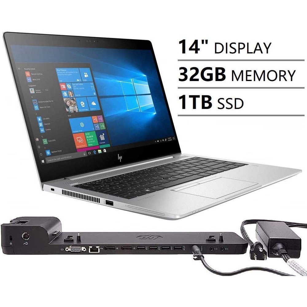 HP Elitebook 840 G5 14" Full HD FHD Business Laptop with Docking