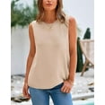 thumbnail image 6 of FreshPretty Women's Sleeveless Sweater Vest Summer Crew Neck Ribbed Knit Lightweight Pullover Casual Loose Fit Tank Tops, 6 of 8