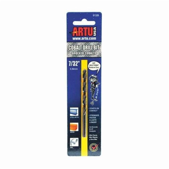 Artu Jobber Bit,7/32 In.,Cobalt Steel 01326