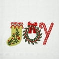 thumbnail image 2 of American Soft Linen, Joy Lettering Emboidered Turkish Cotton White Hand Towel Set, 20x30 Inch, 2 of 6