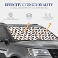 thumbnail image 4 of Kll Bulldog Sunglasses Face Windshield Sun Shade 2-Piece Foldable Car Front Window Sunshade For Most Sedans Suv Truck - Auto Sun Blocker Visor Protector Blocks Max Uv Rays - Large, 4 of 7
