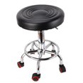 thumbnail image 4 of Taburete Giratorio Hidráulico Con Ruedas, Diseño De Estilo Retro Con Protector De Piso De Goma Oculto, 5 Ruedas, Asiento De Diseño Ergonómico, Para Peluqueros Y Esteticistas, 4 of 7