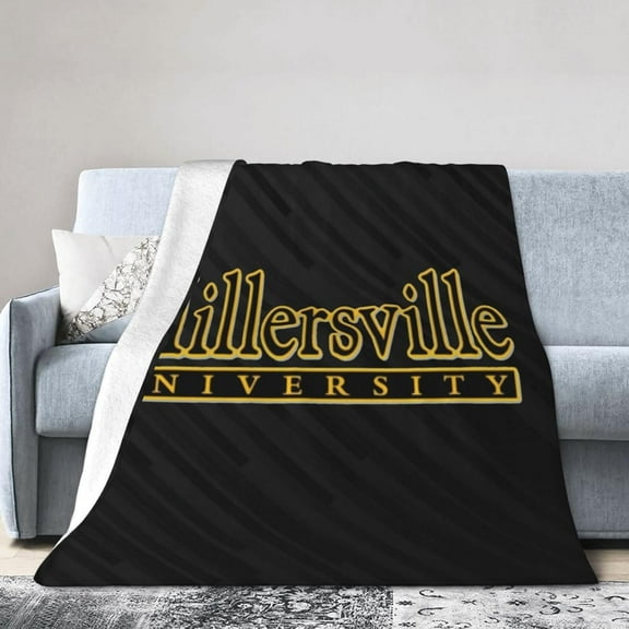 Millersville University Fleece Blanket, Very Soft Microfiber Flannel Blanket for Couch Warm and Cozy for All Seasons