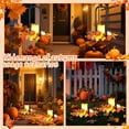 thumbnail image 5 of 2 Piece Autumn Harvest Metal Lantern Set with with Flameless Pillar LED Candles,Decorative Lanterns for Home Decor,Festive Decor for Porch,Yard & Thanksgiving, 5 of 8