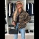 thumbnail image 5 of Abrigo de Lana con Estampado de Leopardo para Mujer, Chaqueta con Cuello Alto y Botones, con Bolsillos Estampado de Leopardo M, 5 of 10
