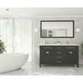thumbnail image 2 of Laviva Wimbledon 60" Wood Cabinet with VIVA Stone Countertop in Espresso/White, 2 of 9