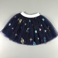 thumbnail image 6 of Girls A-Line Mesh Skirt Layered Tutus Skirt, Tulles for Girls, Puffy Ballets Mesh Skirt, Toddler Cute Birthday Party Skirt School Uniform Girls Plaid Pleated Skirt Dark Blue 9Y, 6 of 7