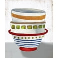 thumbnail image 2 of Medley, Elizabeth 15x17 Black Ornate Wood Framed with Double Matting Museum Art Print Titled - Stacked Bowls II, 2 of 4