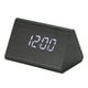 thumbnail image 4 of Despertador Digital De Madera Led Triangle Usb/Aaa Single Show Led Eigraketly HA025608-01, 4 of 5