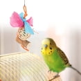 thumbnail image 3 of Juguete Triturador De Forrajeo Para Loros, Divertido Juguete Suave Y Seguro Para Masticar Loros, Bola De Ratán Colgante Fácil De Instalar Para Agapornis, 3 of 7