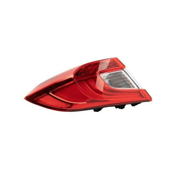 Left Driver Side Outer Tail Light Assembly - Compatible with 2018 - 2021 Honda Accord 2019 2020