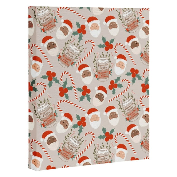 Society6 Peppermint Mocha by Dash And Ash Framed Art Canvas