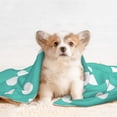 thumbnail image 4 of Pofeuu Teal Turquoise And White Polka Dot Print Puppy Blanket,Dog Blankets,Pet Blanket Cozy Cat Blankets for Indoor Cats, Fuzzy Pet Blanket for Kitten Doggy Dog Blankets-Medium, 4 of 8