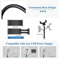 thumbnail image 7 of BESTOPE 12" Selfie Ring Light Fill Light - Dimmable LED for Live Stream/Makeup/YouTube Video 2 Tripod Stands & 2 Phone Holders & 3 Color Modes, 7 of 7