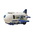 thumbnail image 3 of Juego de juguetes de avión, rompecabezas, juguetes educativos para niños con Mini coches, juego de simulación para niños pequeños, regalos para niñas Azul, 3 of 9