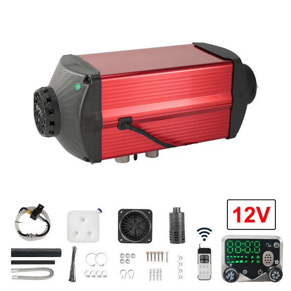 12V 5-8KW Dual Brushless Diesel Heater With Thermostat,2.4Gal Fuel Tank,Suitable for Plateau Diesel Parking Heater,Remote Control Diesel Air Heater For Rvs,Trucks,Campers,Vans,Auto Start-stop