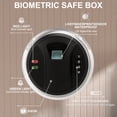 thumbnail image 2 of Tigerking 1.2 Cu Ft Fingerprint Biometric Safe with Digital Keypad for Home, Small Security Safe Box for Cash, Jewelry, Black, 2 of 7