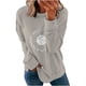 thumbnail image 1 of ICHUANYI Liquidación Camiseta holgada estampada a la moda para mujer Blusa de manga larga cuello redondo Tops casuales sudadera con capucha ICHUANYI WER202308255607, 1 of 4