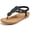 Black, variant on Womens Sandals: Comfortable Flat Sandals Women Flip Flops Elastic Ankle Strap Dresses Shoes