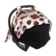thumbnail image 7 of Car Seat Cover Baby, Chocolate Print No.J93 Baby Car Seat Cover for Baby Boys Girls Newborn , Infant Car Seat Canopy Cover Nursing Breastfeeding Cover Warm Blanket, 7 of 7