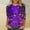 Purple#4, variant on Viikei Lightweight Summer Women's Round Neck Top 3/4 Sleeve,Women's Fashion Tees Casual Crewneck 3/4 Sleeve Loose T Shirt Ladies Blouses Shirts Sky Blue S