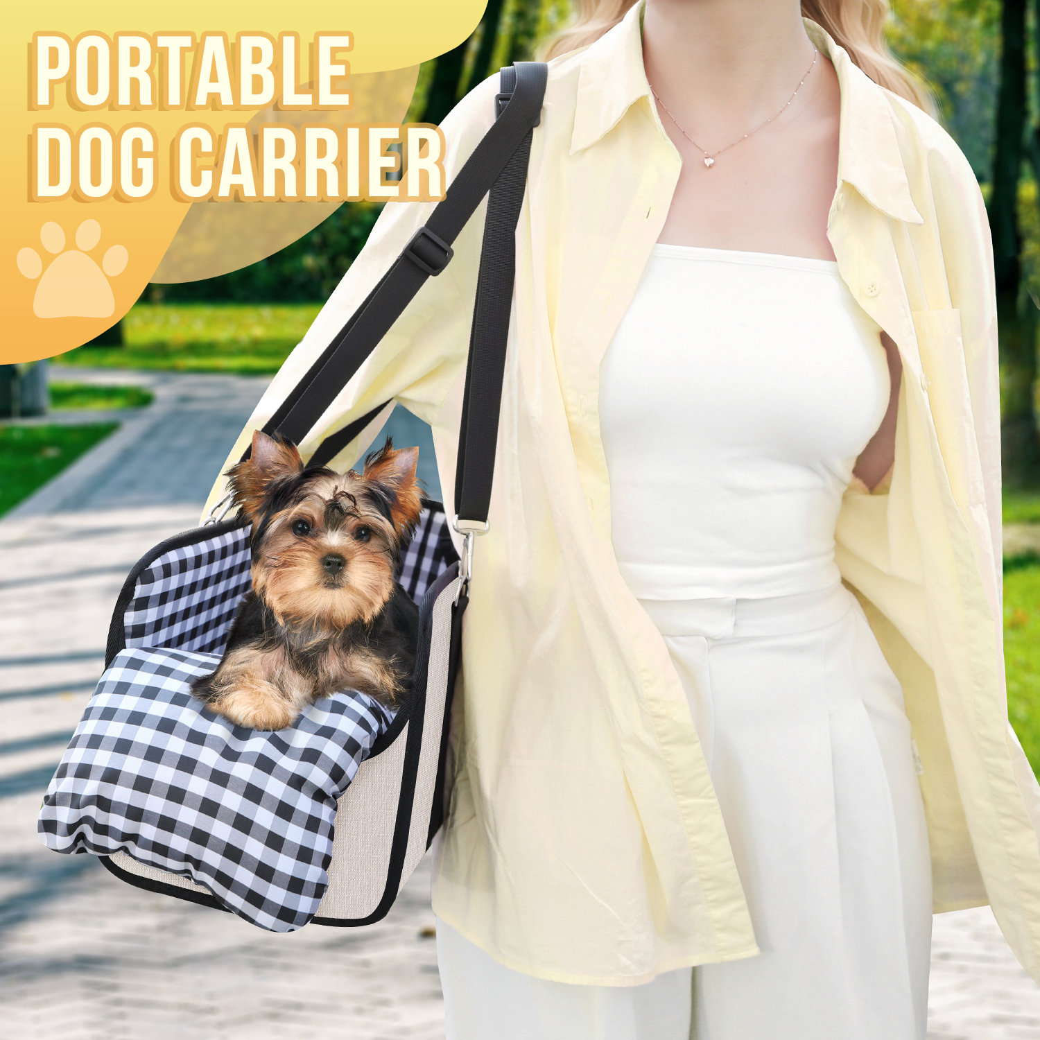 AUTOWT Console Dog Car Seat, Booster Seat with Safety Belt and Soft Cushions, Portable Carrier for Dogs up to 11lbs