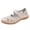 Beige, variant on DSJLMQ Women's Adjustable Strap Sandals Hollow Breathable Casual Shoes Fashion Wide Width L𝗈afers Comfortable Work Daily Walking Slide Non-S𝗅ip Closed Toe Sandalias