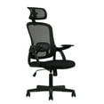 thumbnail image 2 of Mainstays Ergonomic Office Chair with Adjustable Headrest, Black Fabric, 275lb capacity, 2 of 11