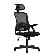 Mainstays Ergonomic Office Chair with Adjustable Headrest, Black, 275 lb Capacity