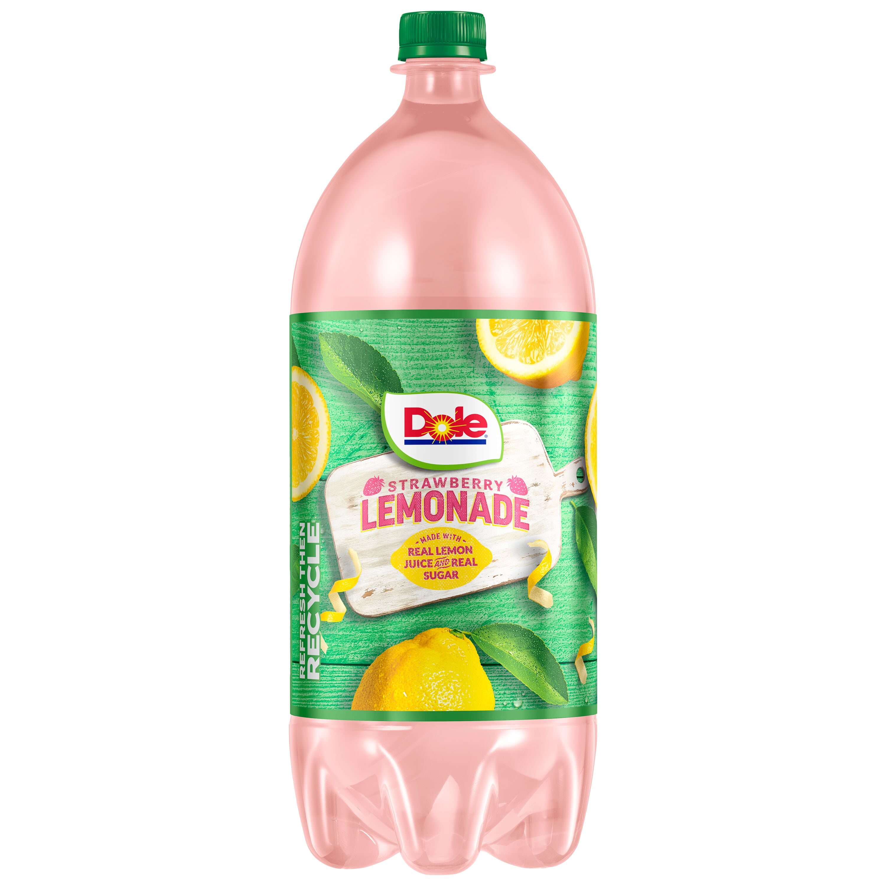 (5 pack) Dole Strawberry Lemonade, 2 Liter Bottle