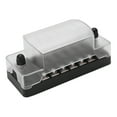 thumbnail image 3 of Lame Fusible Bloc 6 Façon Imperméable à l'Eau Couvercle Transparent PC Porte-Fusible pour 12V 24V Car Ship, 3 of 14