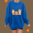thumbnail image 2 of YABCSAZ Women's Oversized Pullover Long Sleeves Graphic Fleece Sweatshirts Casual Loose fit Winter Warm Basic Pullover Crewneck Sweatshirt Tops without Pockets, 2 of 7