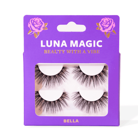 Luna Magic Faux Mink Lashes, False Eyelashes, 2 Pairs, Bella
