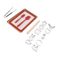 thumbnail image 3 of Ensemble de Cuisson de Biscuits, Coupeurs de Biscuits Ensemble de Fournitures de Cuisson de Biscuits au Carbone Ensemble de Coupe de Biscuits Construit pour les Professionnels, 3 of 14