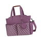 thumbnail image 5 of Bolsa cambiador espaciosa, organizador portátil con forro de tela esmerilada Púrpura, 5 of 9