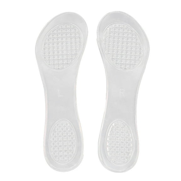 1 Pair High Heels Gel Cushion Anti Absorption Feet Care Foot Pad Shoe Pads Insoles (Transparent)