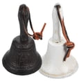 thumbnail image 1 of RUNROTOO 2pcs Cast Iron Bell Handheld Bell for Pet Training and Garden Use, 1 of 8