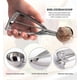 thumbnail image 3 of Ice Cream Scoops 3Pcs, Stainless Steel Ice Cream Scoop Set with Trigger, 3 Sizes Spring-Action Ice Cream Scooper, 3 of 4