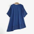 thumbnail image 4 of ZANZEA Women Crew Neck 3/4 Sleeve Blouse Double Layer Tops Shirts, 4 of 10