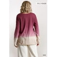 thumbnail image 6 of Ombre Print Long Sleeve Top With Gathered Front Detail And Raw Hem XL, 6 of 10