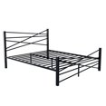thumbnail image 5 of Queen Size Platform Bed with Under-bed Storage, Metal Platforn Bed Frame with Headboard, No Box Spring Needed, Black, 5 of 7
