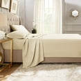 thumbnail image 5 of Hearth & Harbor Deep Pocket 4 Piece Solid Bed Sheet Set, 1800 Thread Count Microfiber Sheets, Queen, Cream, 5 of 7