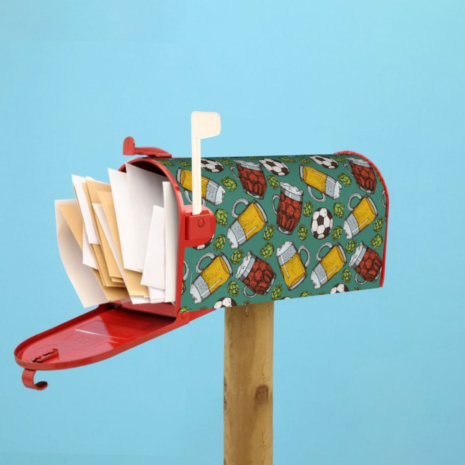 Kdxio Magnetic Mailbox Cover 25.5x21 in Mailbox Cover Outdoor Decoration Holiday Mailbox Covers for Home Garden Yard-25.5x21 in