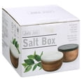 thumbnail image 4 of jalz jalz Large Acacia Wood Salt Box with Marble Lid, 4 of 5