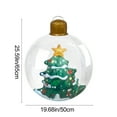 thumbnail image 3 of LSLJS Christmas Inflatables - Xmas Ball 13" Thickened & Transparent Christmas Decorations Large for Xmas Yard Lawn Holiday Porch Party Decor, 3 of 6