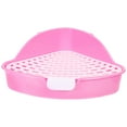 thumbnail image 5 of Chinchilla inodoro Conejo Caja de basura Potty Trainer Tray Corner Mascota Caja de arena, 5 of 5