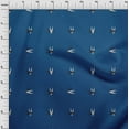 thumbnail image 3 of oneOone Organic Cotton Poplin Twill Fabric Arrow Ikat Print Fabric BTY 42 Inch Wide, 3 of 4