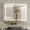 White(31.5x6.7x23.62inch), variant on Medicine Cabinet with Mirror and Lights for Bathroom, Wall Mounted Mirror Cabinet with Storage Organizer&Adjustable Shelves, Double Doors Bathroom Cabinet, 27.6x23.62 inch, White