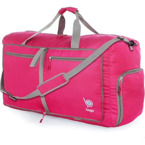 Bolsa de lona Bago, grande, 80 litros, para viajes de mujeres y hombres con bolsa de zapatos