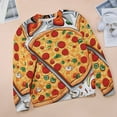 thumbnail image 6 of Fun Pizza Womens Oversized Sweatshirts Hoodies Crewneck Casual Tops Comfy FallWinter Clothes 2024, 6 of 7